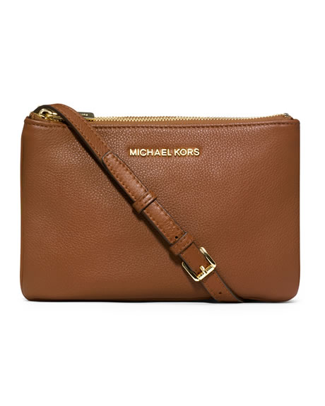 MICHAEL Michael Kors Bedford Gusset Crossbody Bag - LUGGAGE - 32T3GBFC3L