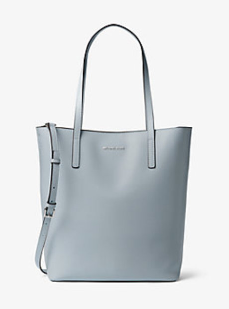 Emry Large Leather Tote - DUSTY BLUE - 30T6SE4T7L