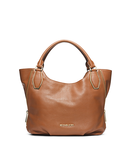 Vanessa Leather Medium Shoulder Bag - LUGGAGE - 30F4GVNE2L