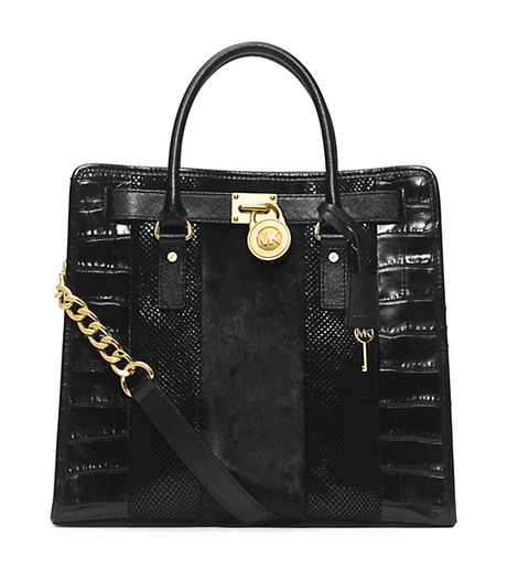 Hamilton Large Hair Calf and Embossed-Leather Tote -  - 30H4GHMT3H