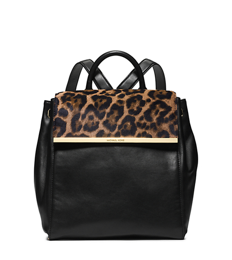 Lana Leopard-Print Hair Calf and Leather Backpack -  - 30H4GKYB3H