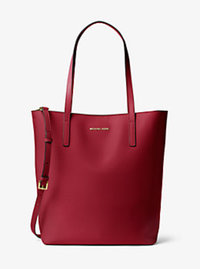 Emry Large Leather Tote - CHERRY - 30F6GE4T7L