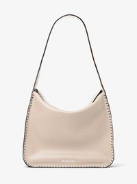 Astor Large Leather Hobo - CEMENT - 30T6SATH3L