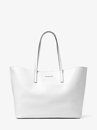 Emry Extra-Large Leather Tote - OPTIC WHITE - 30T6SE4T4L