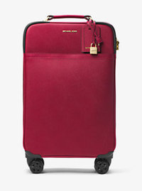 Large Saffiano Leather Suitcase - CHERRY - 30H6GTMT4L
