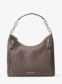 Matilda Large Leather Shoulder Bag - CINDER - 30H6SMTL3L