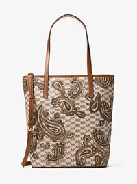 Emry Large North/South Heritage Paisley Tote - LUGGAGE - 30F6APIT4V