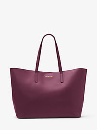 Emry Extra-Large Leather Tote - Plum - 30F6GE4T4L