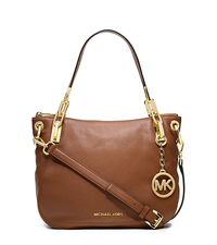 Brooke Leather Medium Shoulder Bag - LUGGAGE - 30H3GOKE2L