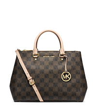 Sutton Logo Checkerboard Large Satchel - ONE COLOR - 30F4GSUS7I