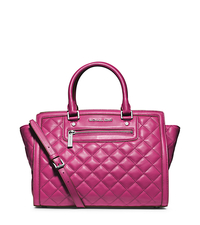 Selma Quilted Leather Large Satchel - ONE COLOR - 30F4SZQS3L