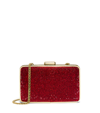 Elsie Crystal-Embellished Box Clutch - RED - 30H4GBXC1U