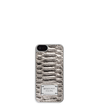 Lydia Python Pattern-Embossed Leather Phone Case - ONE COLOR - 32H4MELL1K