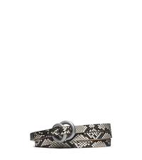 Double-Ring Python Belt - TAUPE - 31F4TBLA1P