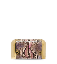 Leyla Small Hand-Painted Python Clutch - ONE COLOR - 31H4GLYC1V