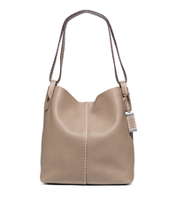 Rogers Large Leather Hobo - DARK TAUPE - 31S5PRGH3L