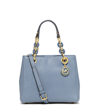 Cynthia Small Leather Satchel - PALE BLUE - 30S5GCYS1L