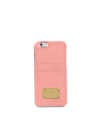Saffiano Leather Pocket Case For iPhone 6 - PALE PINK - 32H4GELL3L