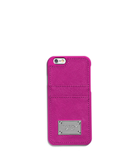 Saffiano Leather Pocket Case For iPhone 6 - FUCHSIA - 32S5SELL3L