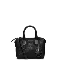 Campbell Extra-Small Two-Tone Leather Satchel - BLACK - 30F5TEPS5L
