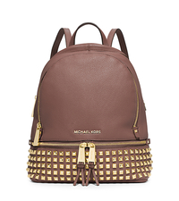 Rhea Small Studded Leather Backpack - DUSTY ROSE - 30S5GEZB5L