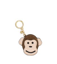 Monkey Leather Key Fob - CARAMEL - 32H5GLXK1S