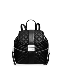 Elisa Small Leather Backpack - BLACK - 30H5SEXB1L