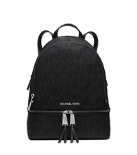 Rhea Medium Logo Backpack - BLACK - 30H5SEZB1B