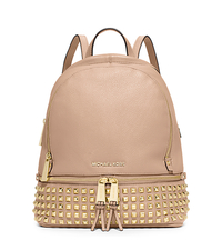 Rhea Small Studded Leather Backpack - BALLET - 30S5GEZB5L